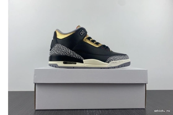 EP Air 3 Jordan CK9246-067 WMNS “Black CK9246-067 Gold” 0128